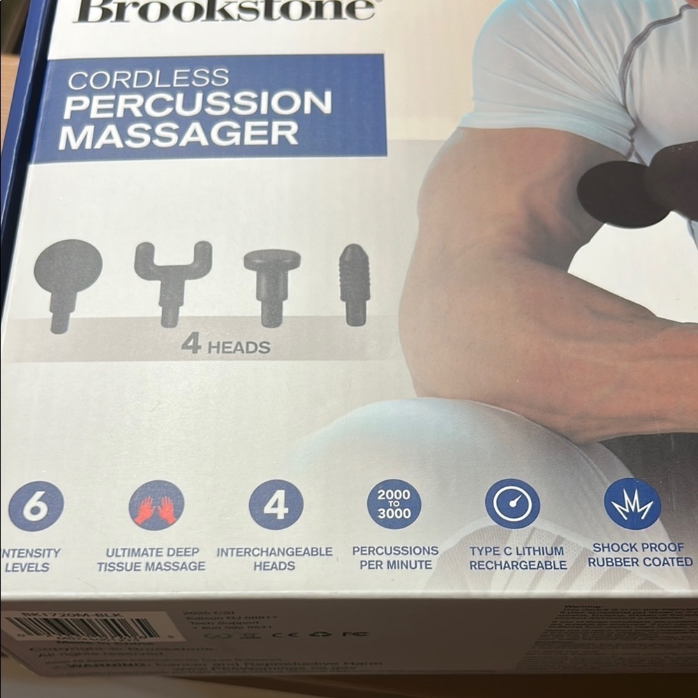 Brookstone Cordless Percussion Massager - Picture 3 of 7